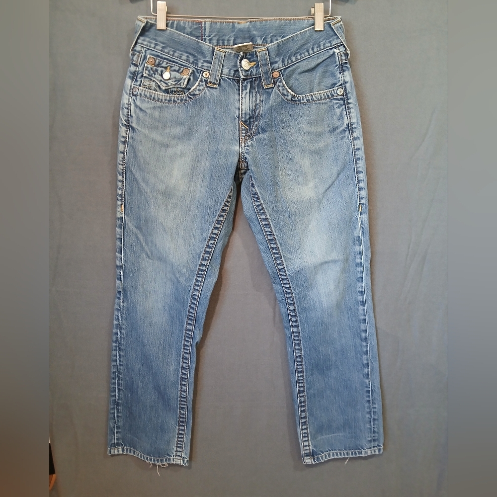 True Religion Jeans Womens 29 Blue Denim Made In USA